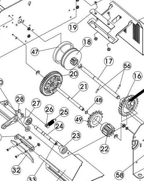 Bottom Cutting Blade for Kraft Tape Dispenser for Model E-GUM-800